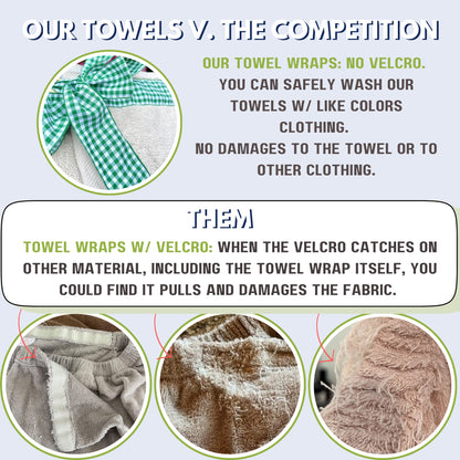 UWRAPT - Towel & Towel Wrap All-in-One. No Velcro or Elastic. Adjustable. Bath Wraps for Women Shower Wrap Towel Spa Wrap Sauna Towel Wrap for Women