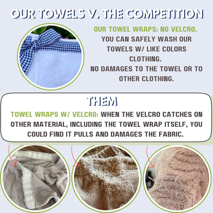 UWRAPT - Towel & Towel Wrap All-in-One. No Velcro or Elastic. Adjustable. Bath Wraps for Women Shower Wrap Towel Spa Wrap Sauna Towel Wrap for Women