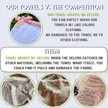 UWRAPT - Towel & Towel Wrap All-in-One. No Velcro or Elastic. Adjustable. Bath Wraps for Women Shower Wrap Towel Spa Wrap Sauna Towel Wrap for Women