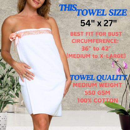 UWRAPT - Towel & Towel Wrap All-in-One. No Velcro or Elastic. Adjustable. Bath Wraps for Women Shower Wrap Towel Spa Wrap Sauna Towel Wrap for Women