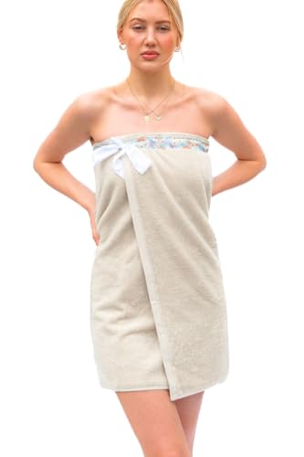 UWRAPT - Towel & Towel Wrap All-in-One. No Velcro or Elastic. Adjustable. Bath Wraps for Women Shower Wrap Towel Spa Wrap Sauna Towel Wrap for Women