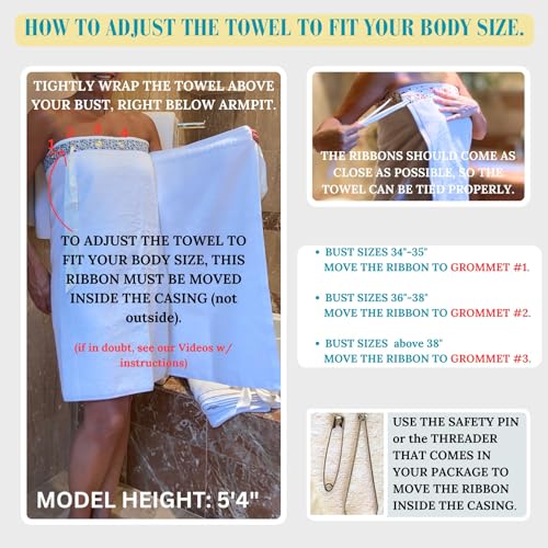 How to wrap a towel around your body hot sale